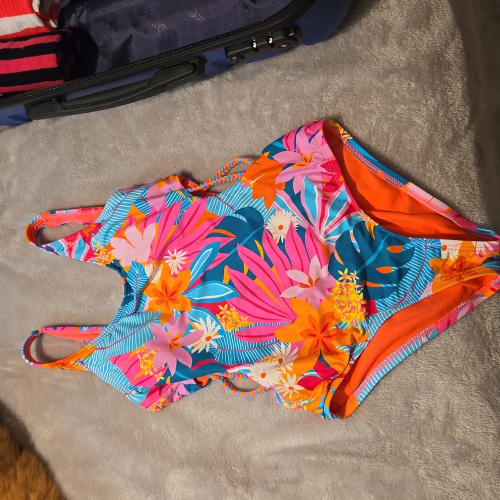 Hobie Girls Aloha Cut-out One piece Swimsuit Size 10